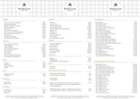 hakkasan lv|hakkasan menu with prices.